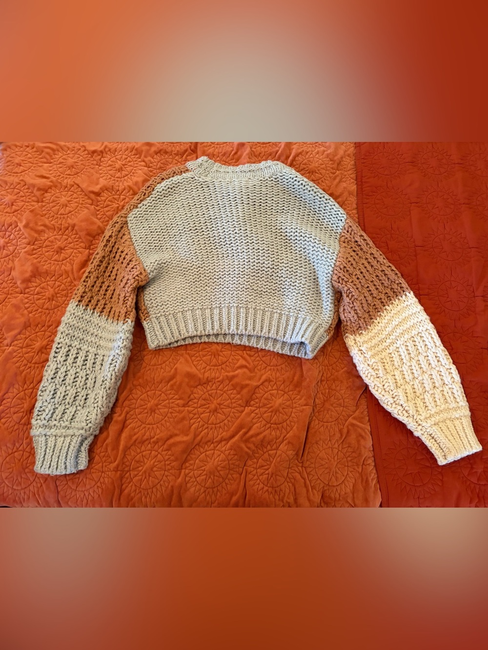 Universal Thread🍁Chunky Colorblock Crew Sweater - Picture 4 of 6